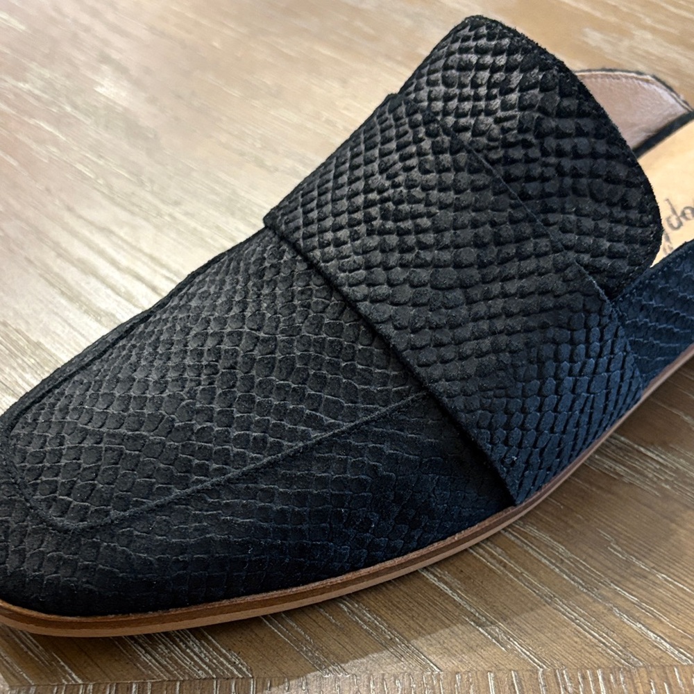 Free People‎ Black At Ease Slip On Slide Loafer Size 41 - Picture 5 of 8